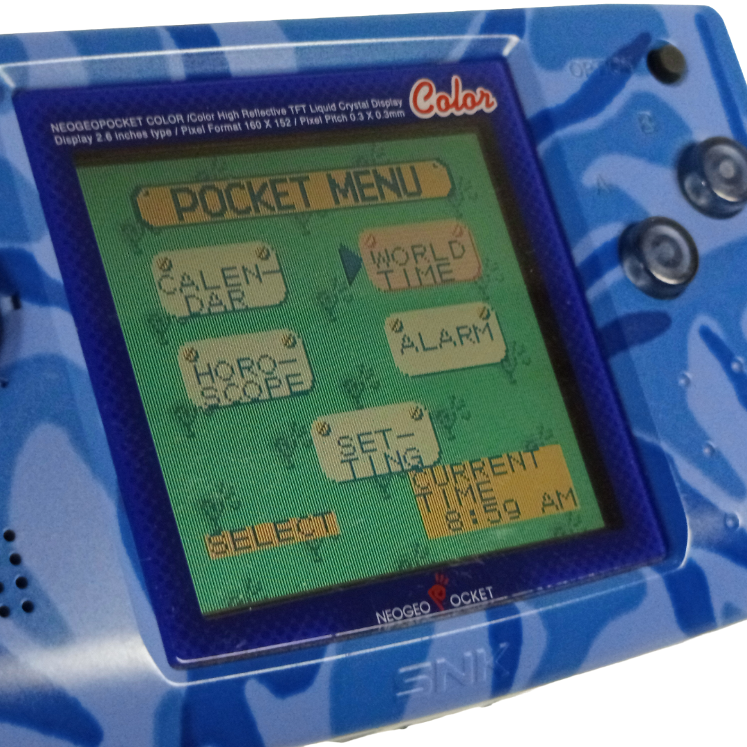 1999 SNK Neo Geo Pocket Color System (Camouflage Blue)