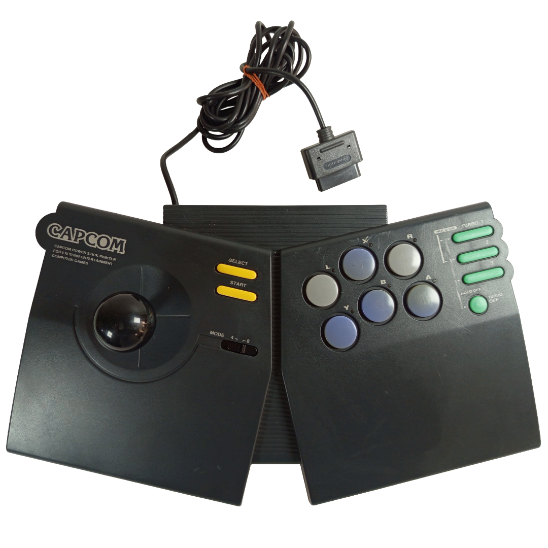 CACOM ARCADE STICK CPS FIGHTER-A CPS-A10CA w/ SFC Adapter Mod)