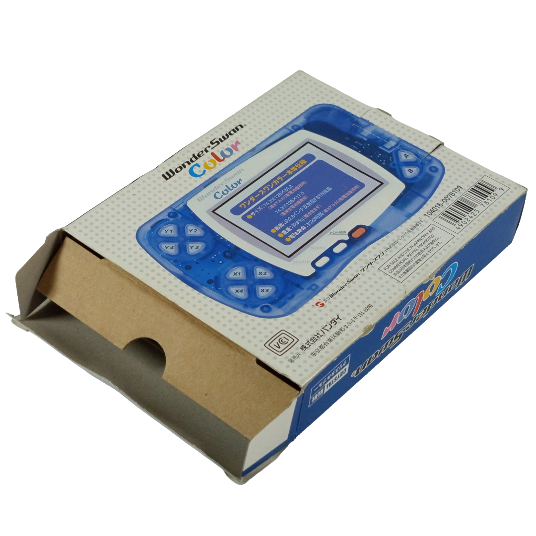Bandai WonderSwan Color "Crystal Blue" (EMPTY BOX W/Paperwork)
