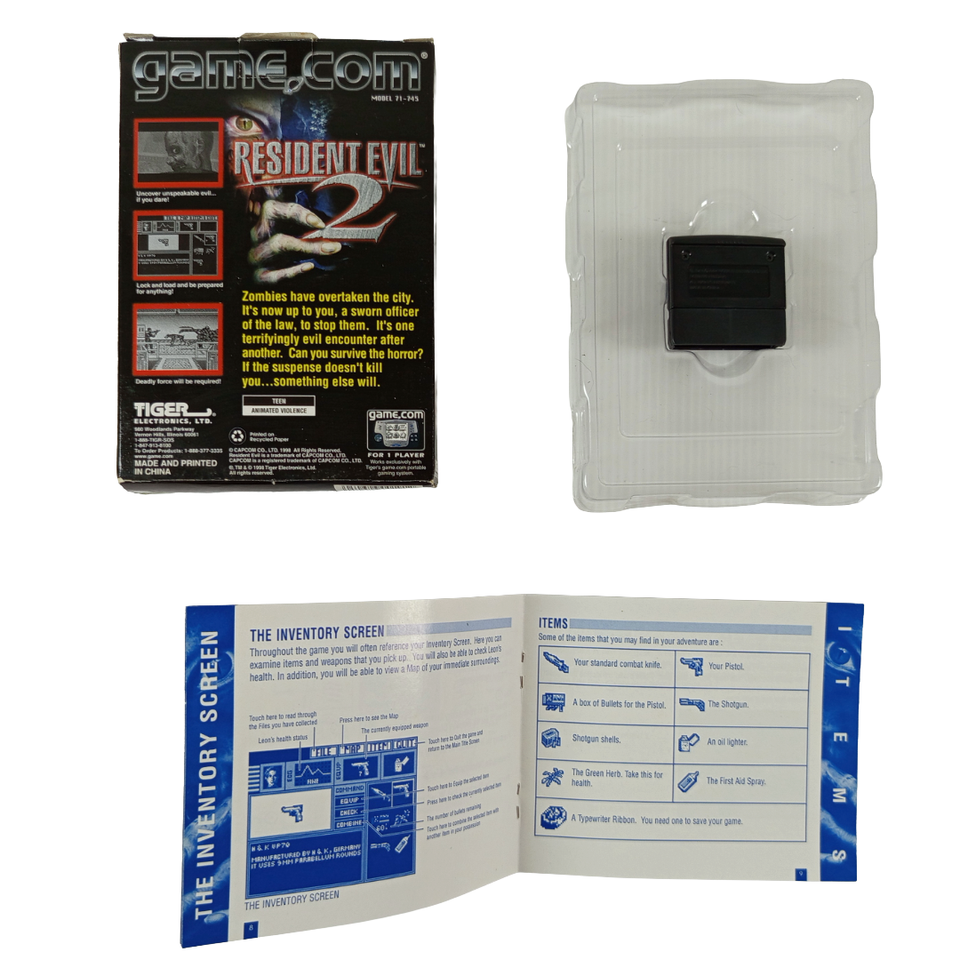Tiger Electronics Game.com RESIDENT EVIL 2 (Completed, US Ver)