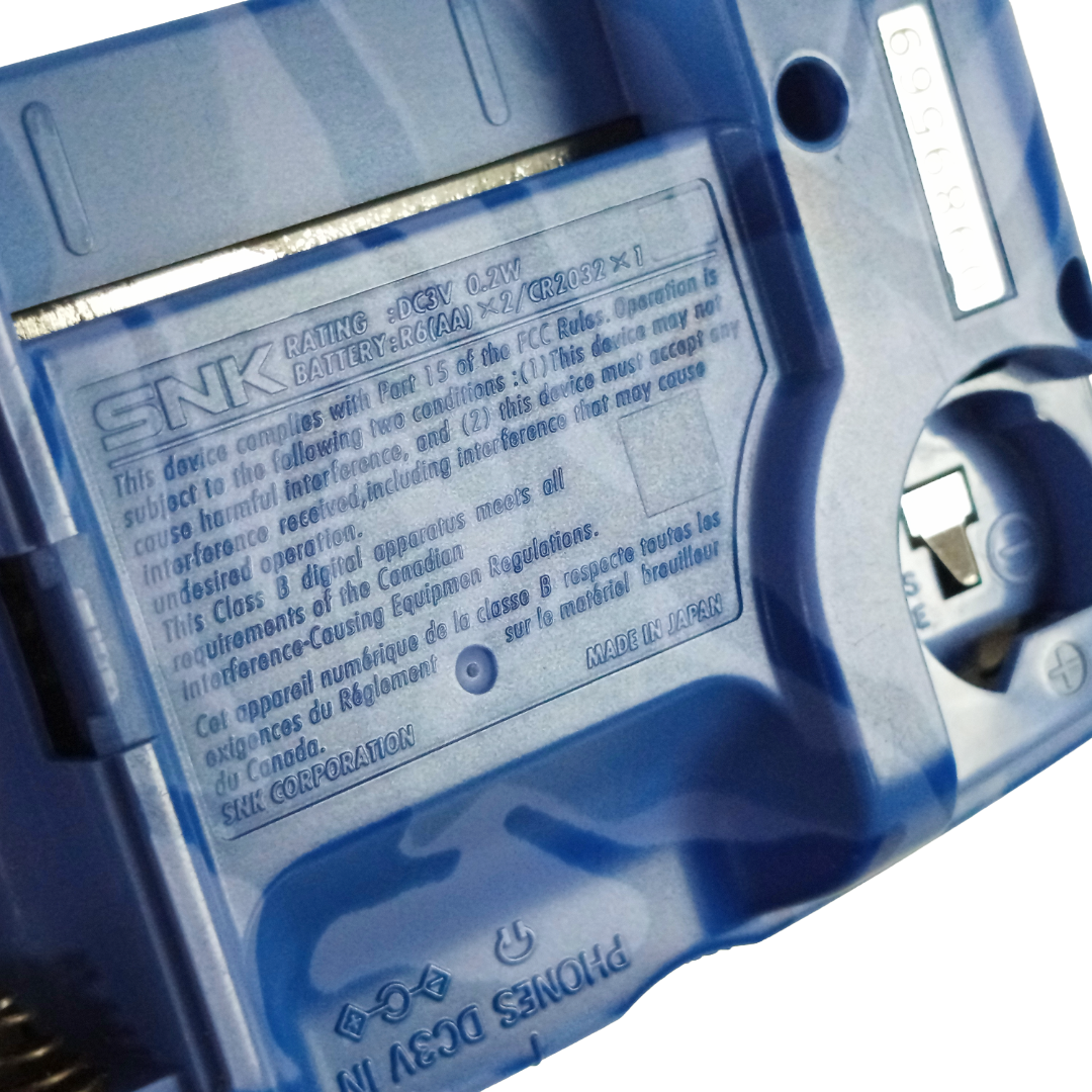 1999 SNK Neo Geo Pocket Color System (Camouflage Blue)