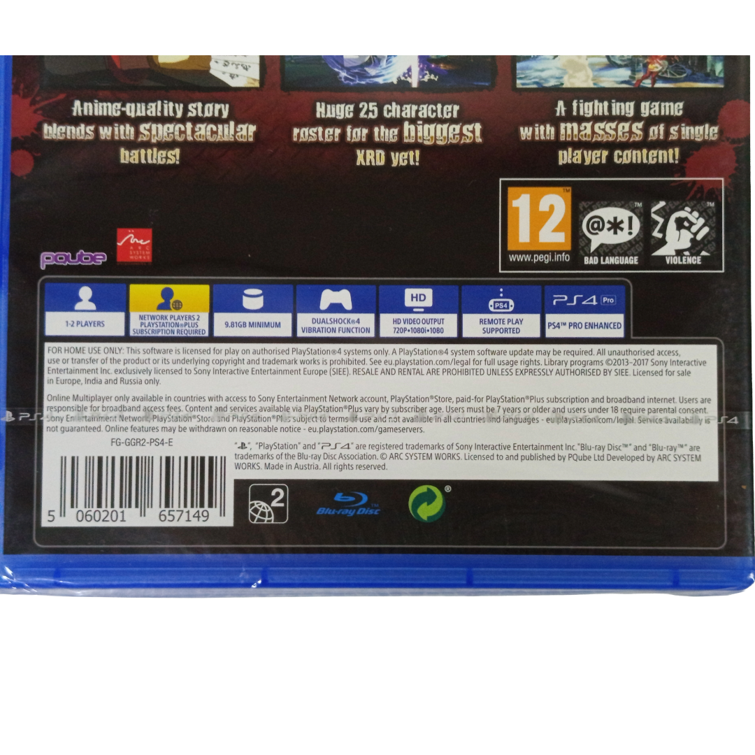 PS4 GUILTY GEAR Xrd REV2 (NEW, EUR Ver)