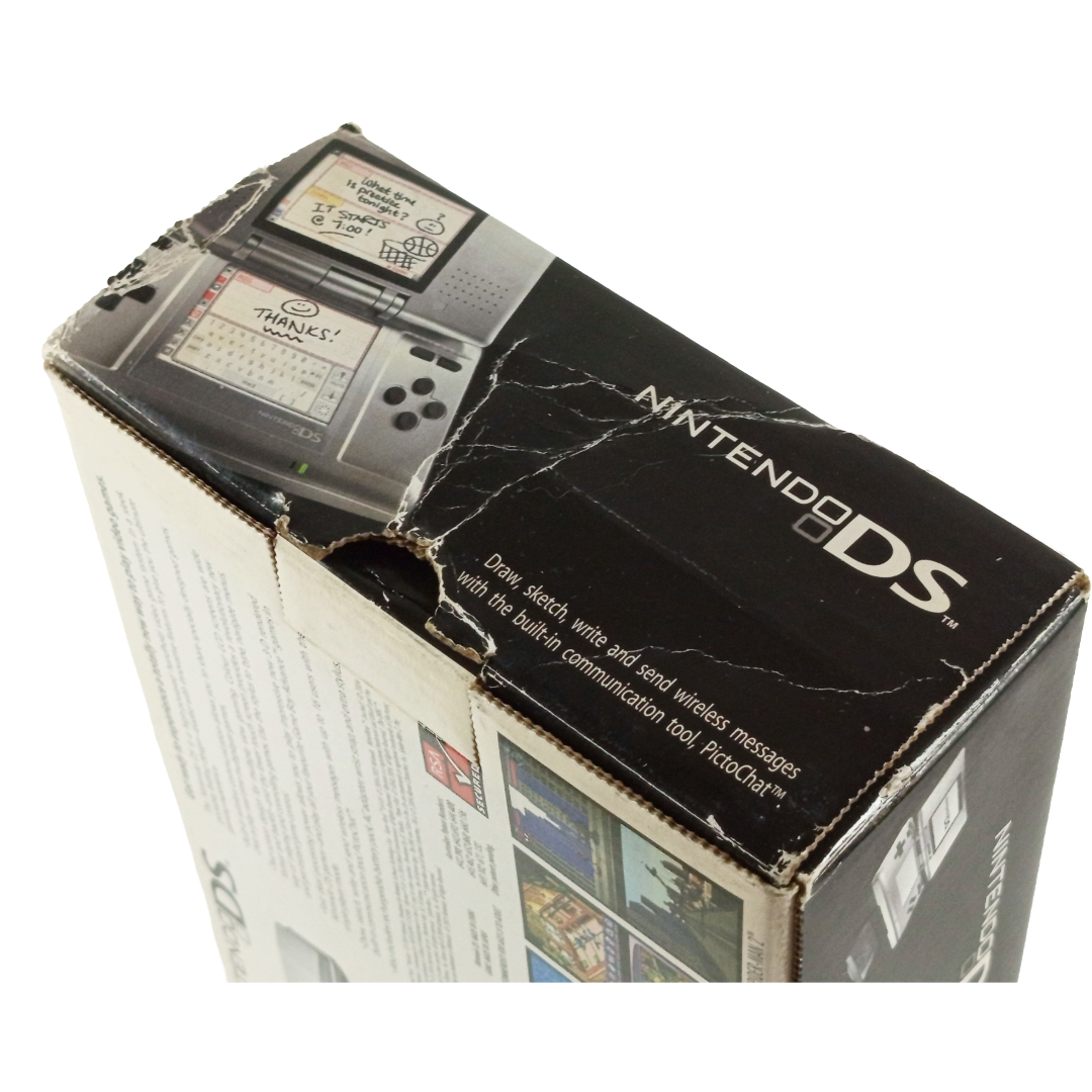 Nintendo DS System Box "Silver/ Metroid ver" (Empty Box w/ Cardboard Box, Australian Ver)