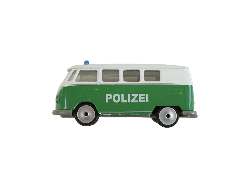 Majorette Volkswagen T1 Polizei Green / White (Car Model)