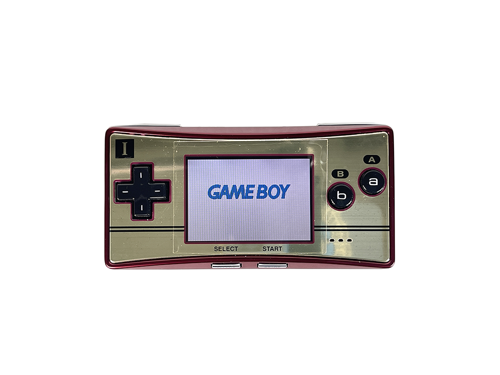 2005 Nintendo Gameboy Advance Micro Happy! Mario 20th Anniversary Red & Gold C/OXY-S-GA-JPN (System only)