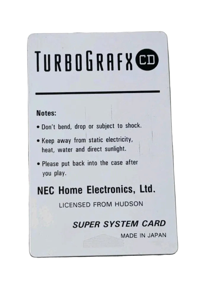 NEC TurboGrafx 16 CD System Card (US Ver)