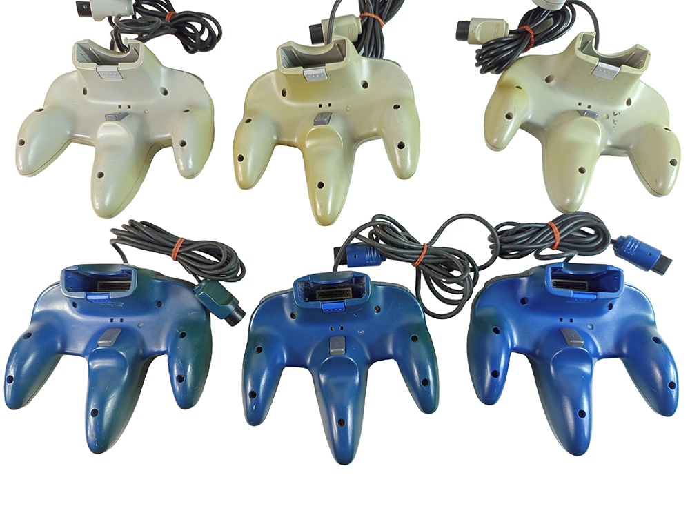 LOTS of 9 Nintendo N64 Controller NUS-005 (GRAY)