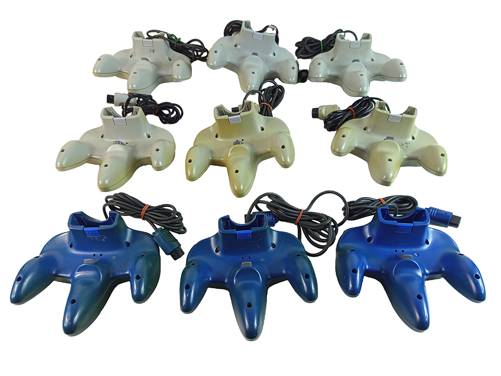 LOTS of 9 Nintendo N64 Controller NUS-005 (GRAY)