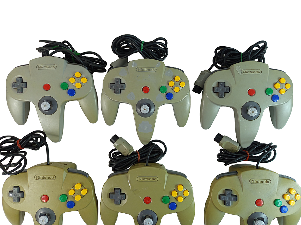 LOTS of 9 Nintendo N64 Controller NUS-005 (GRAY)