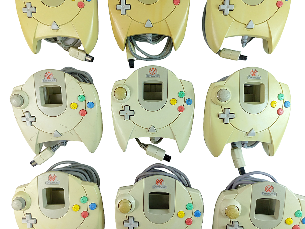 LOTS of 9 Sega Dreamcast Controllers (HKT-7700)