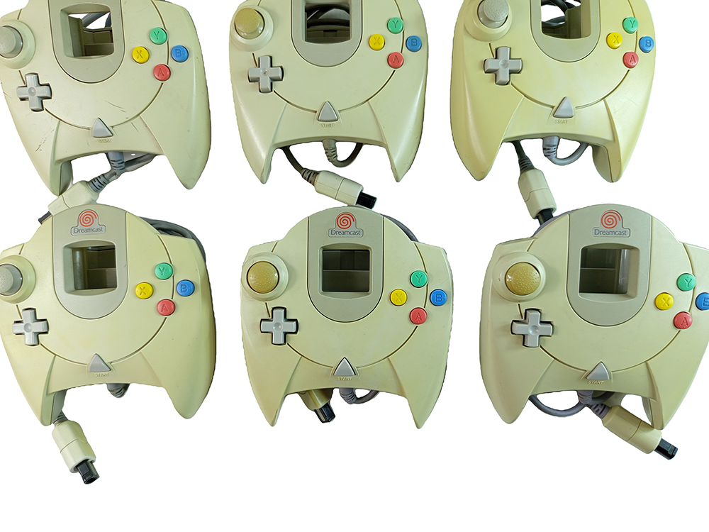 LOTS of 9 Sega Dreamcast Controllers (HKT-7700)