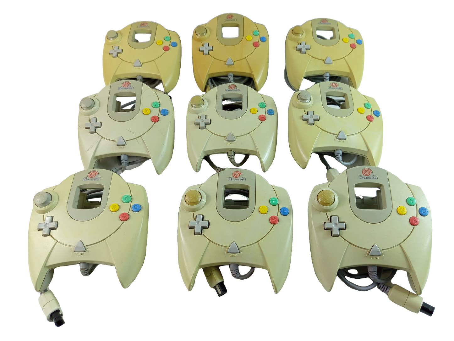 LOTS of 9 Sega Dreamcast Controllers (HKT-7700)