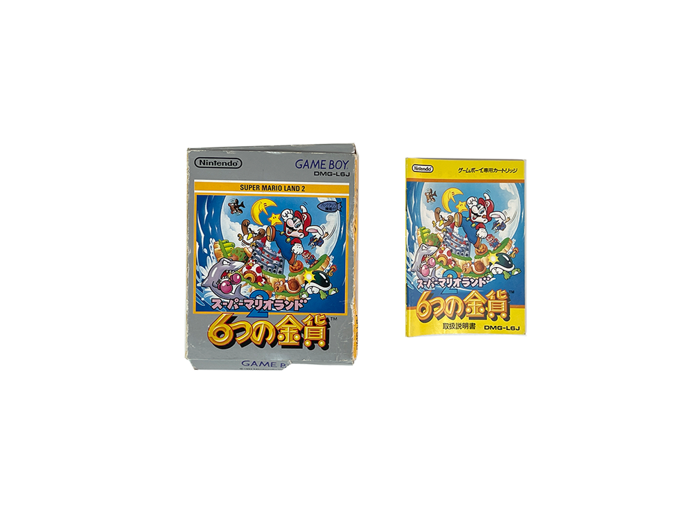 GB Super MarioLand 2: 6 Golden Coins (JPN Ver, Box & Manual)