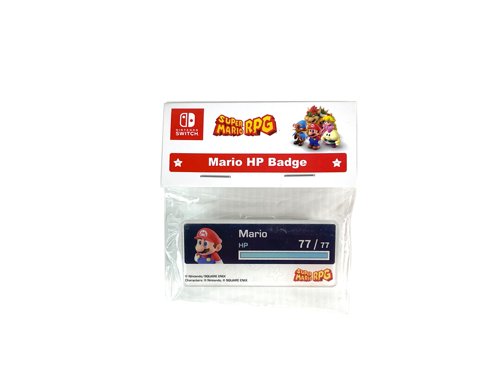 (NEW) Nintendo Singapore Mario RPG "Mario HP Badge"