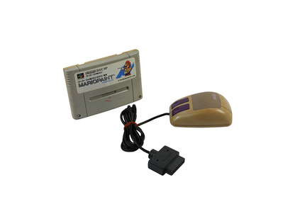 SFC Mario Paint SHVC-MS + Mouse SHVC-008 (JPN Ver)