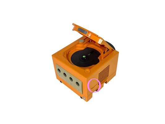 Nintendo GameCube ORANGE DOL-001 Console (JPN Ver) (Cracked on the side)