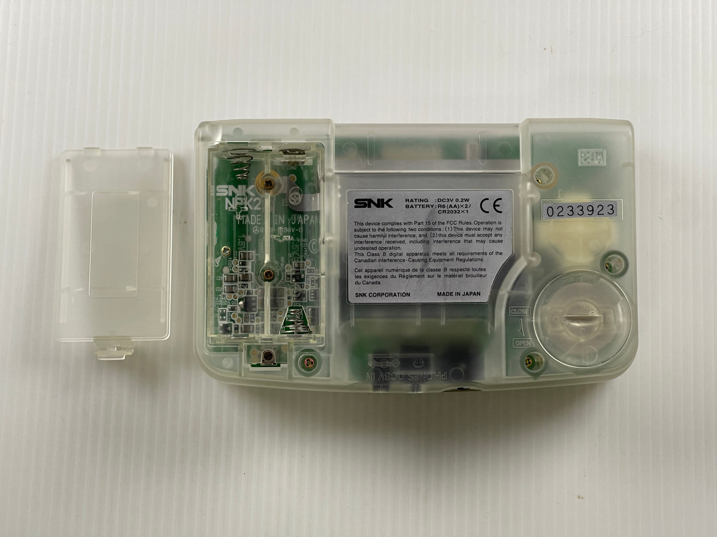 1999 SNK Neo Geo Pocket Color Handheld System (Clear)