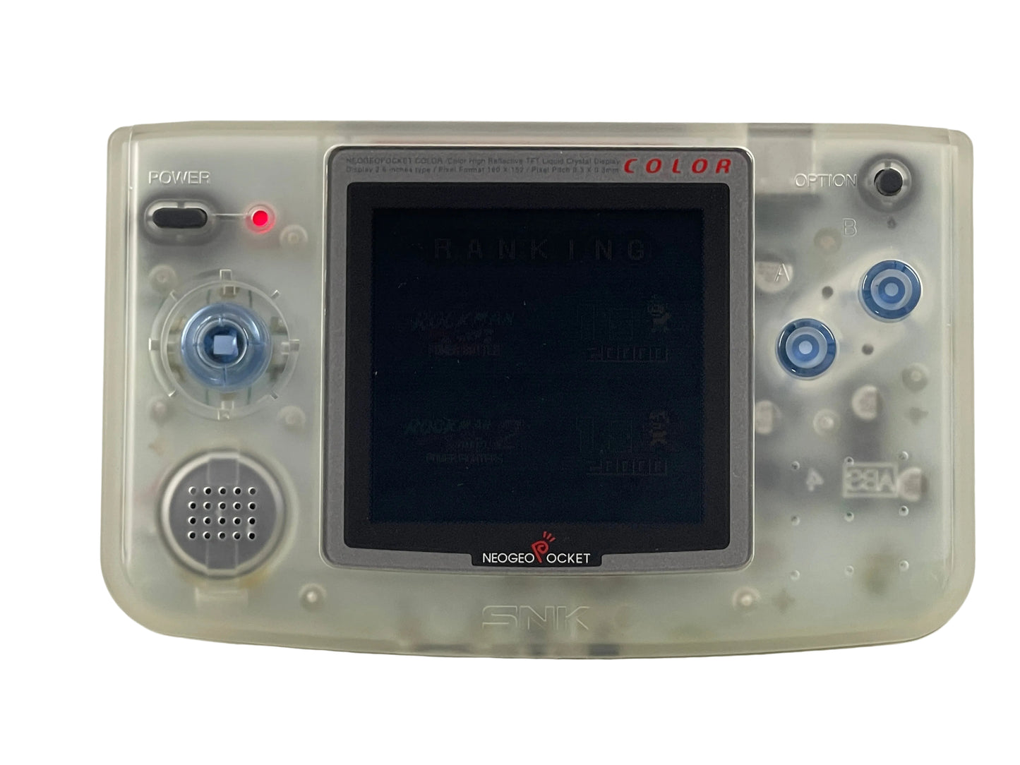 1999 SNK Neo Geo Pocket Color Handheld System (Clear)