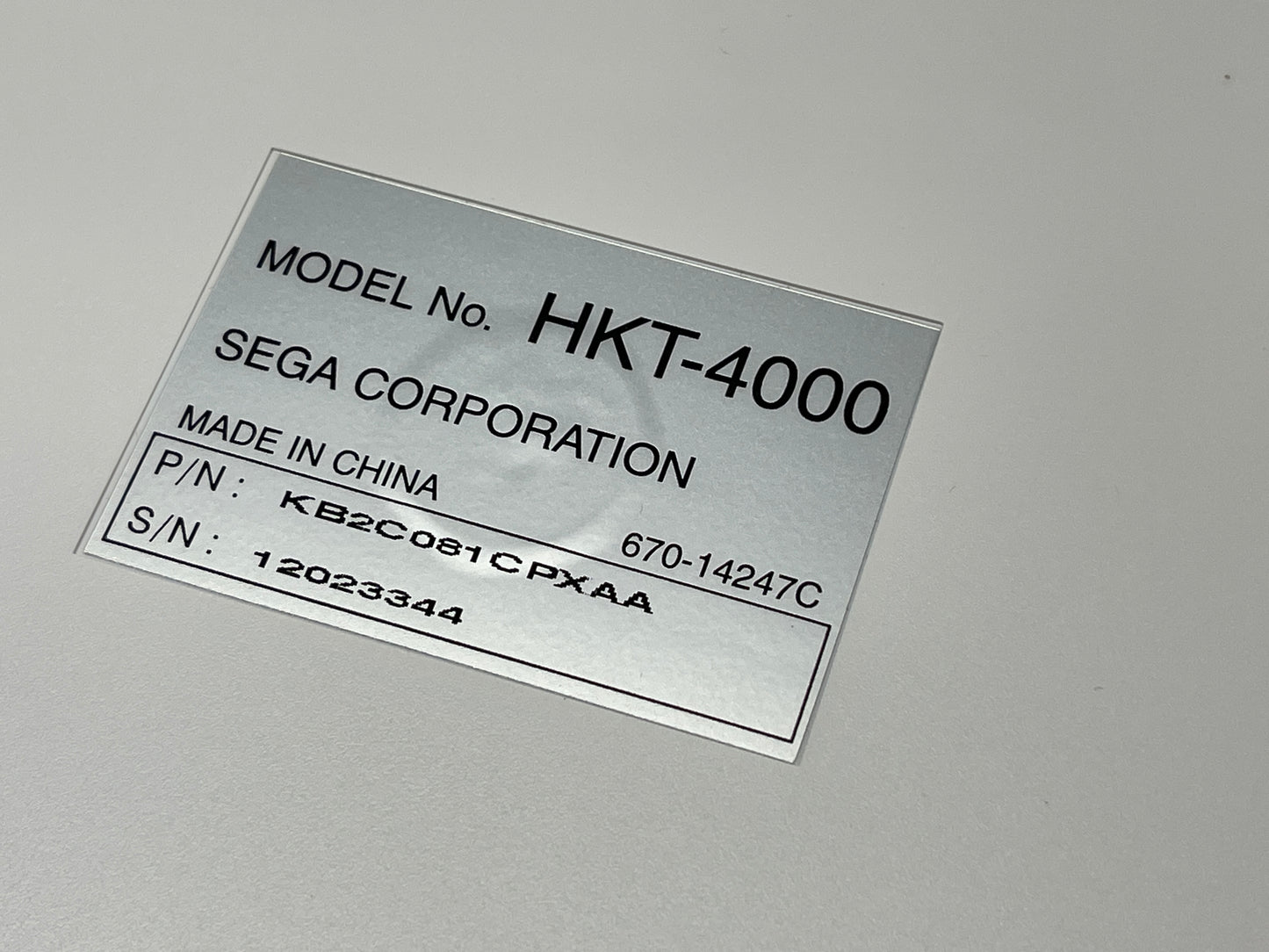 SEGA DC Keyboard HKT-4000 (670-14247C JPN ver)
