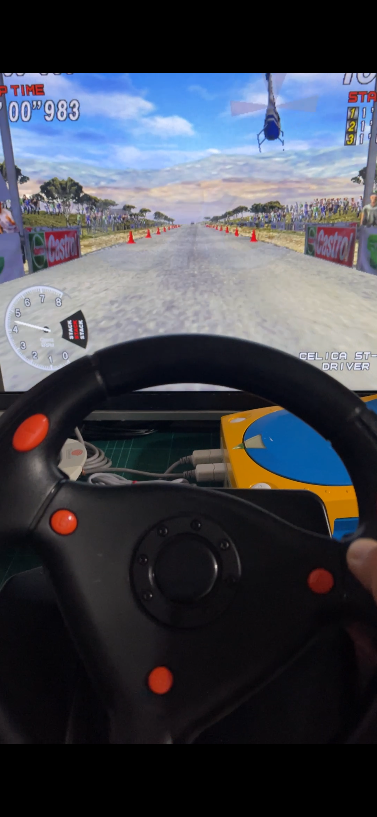 Sega DC Steering Wheel (Race Controller) HKT-7400 (JPN Ver)