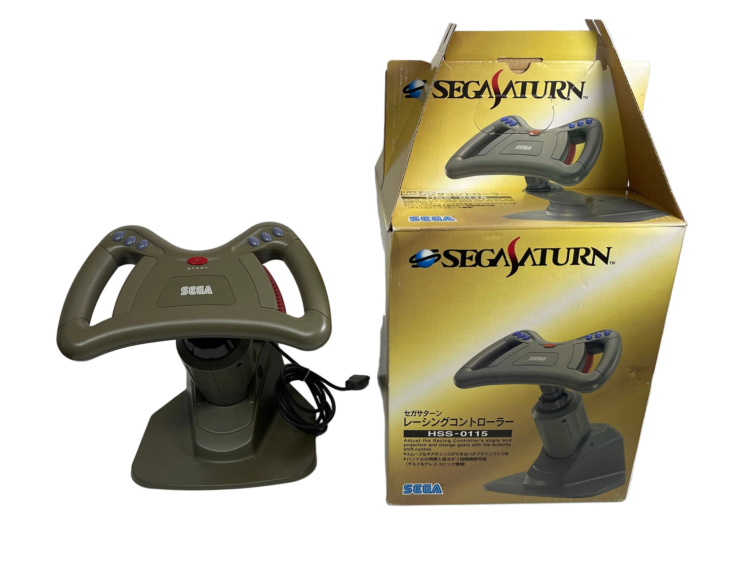 Sega Saturn Racing controller HSS-0115 w/box