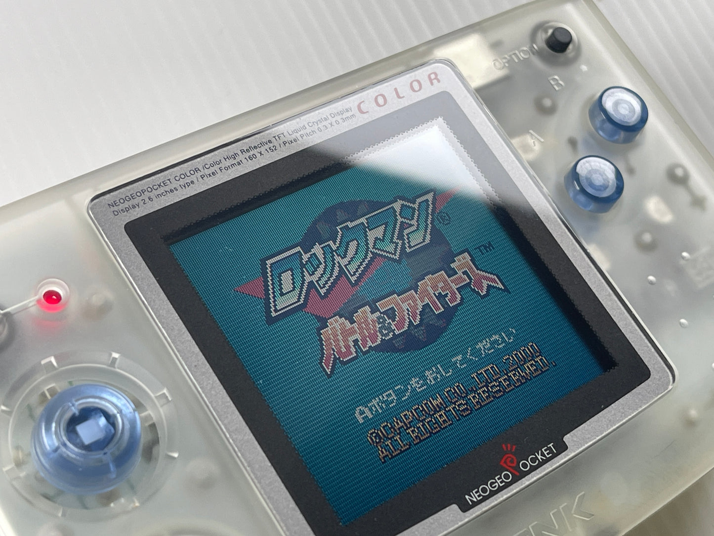 1999 SNK Neo Geo Pocket Color Handheld System (Clear)
