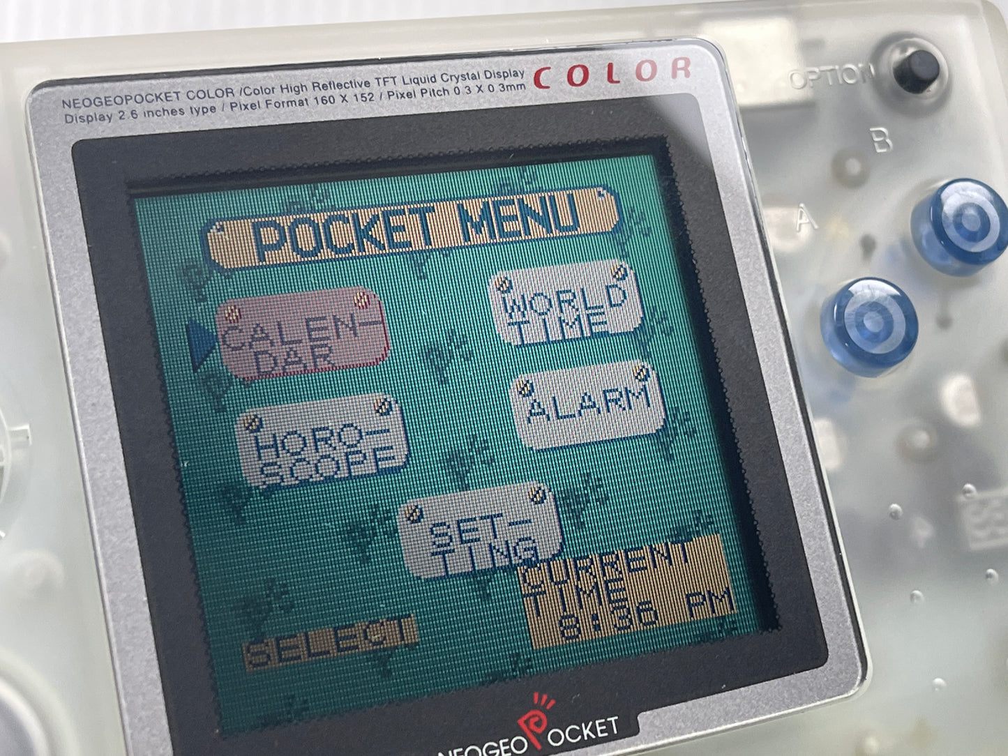 1999 SNK Neo Geo Pocket Color Handheld System (Clear)