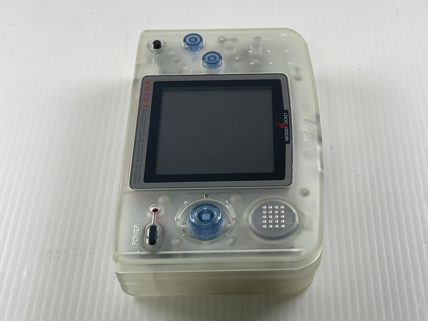 1999 SNK Neo Geo Pocket Color Handheld System (Clear)