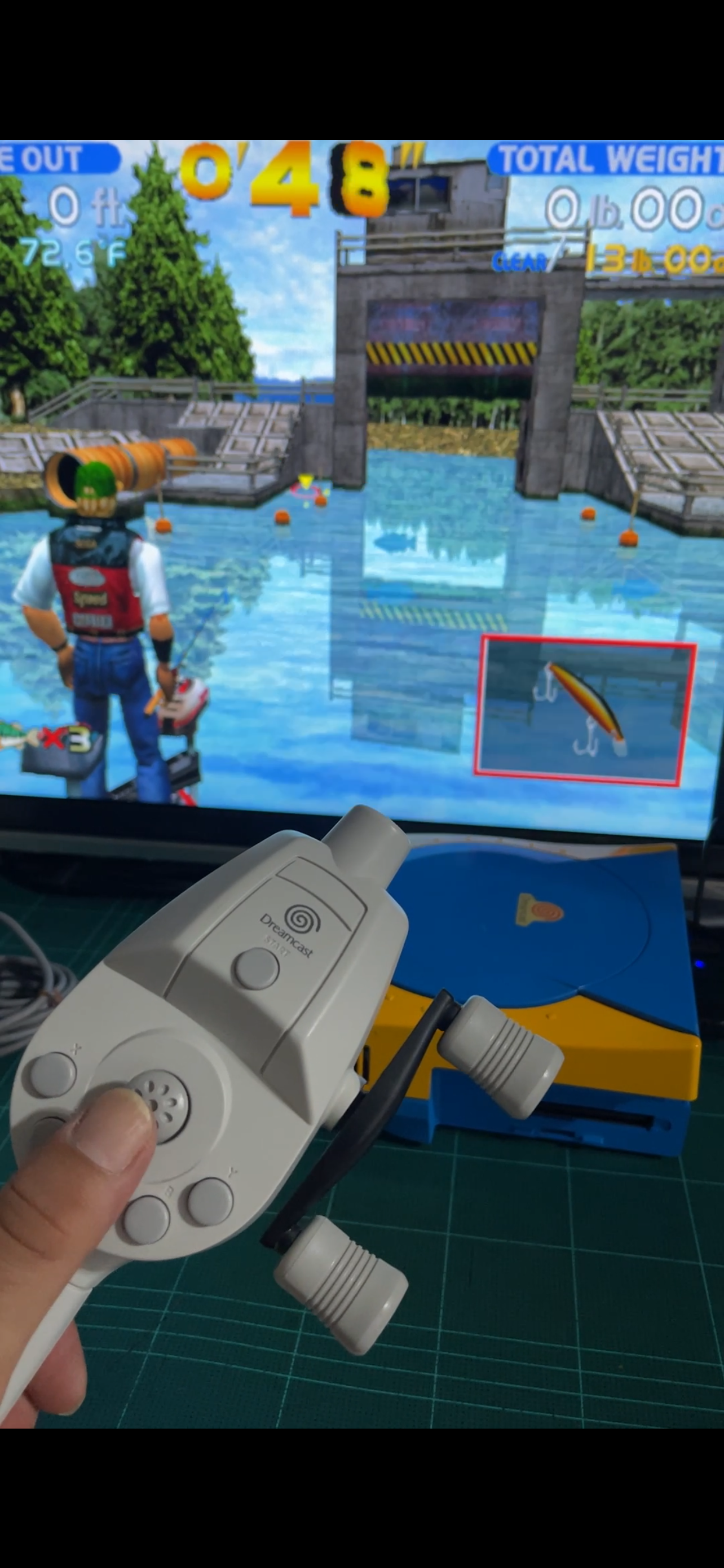 Sega DC Fishing Rod Controller HKT-8700 (JPN Ver)