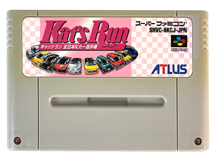 SFC Kat's Run: Zen Nihon K Car Senshuken (JPN Ver, Loose Cartridge)