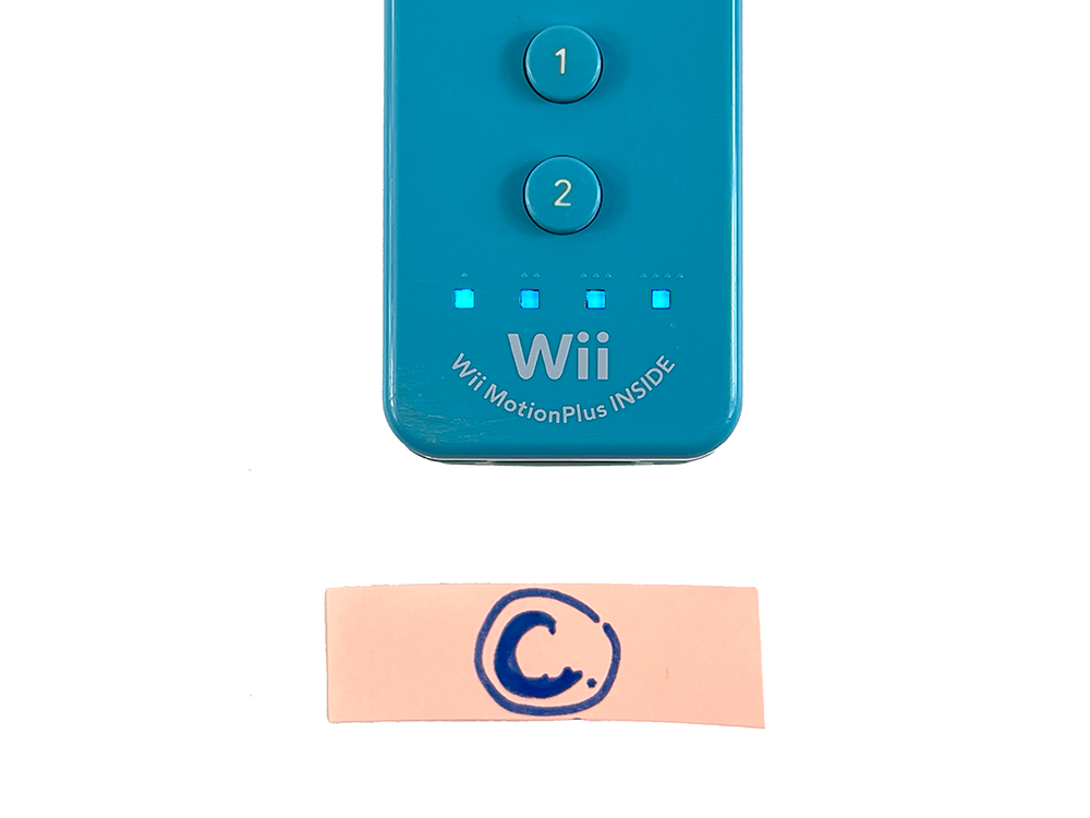 Nintendo Wii Controller + Wii MotionPlus Blue RVL-003 (JPN Ver)