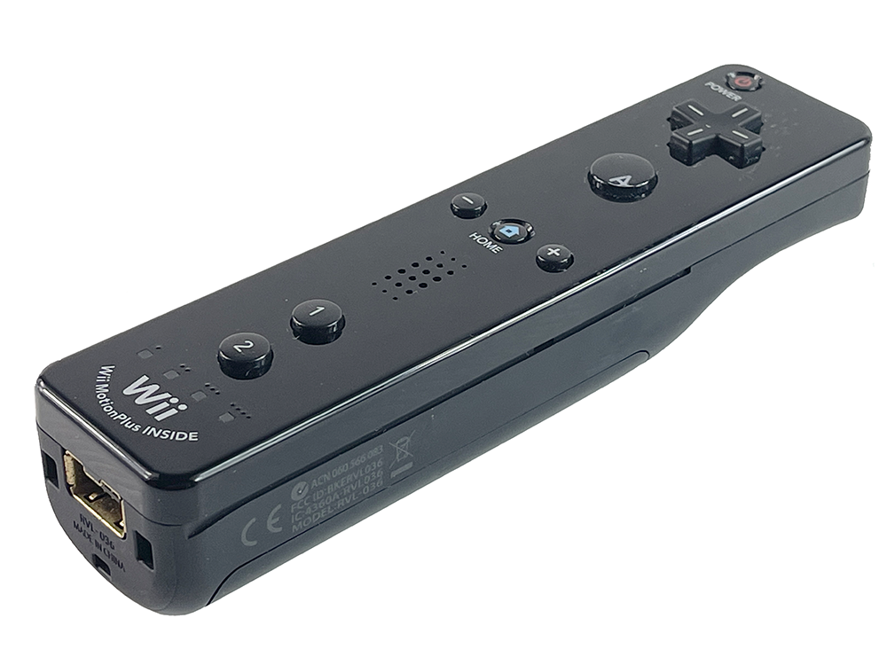 Nintendo Wii Controller + Wii MotionPlus BLACK RVL-003 (JPN Ver)