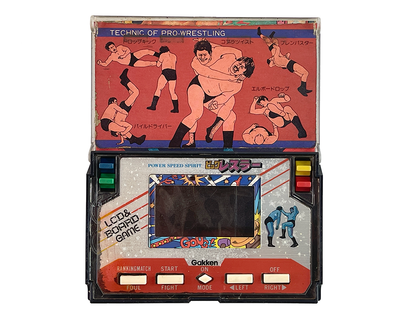 (FOR PARTS) Gakken POWER SPEED SPIRIT BIG WRESTLER LCD & GAME BOARDGAME
