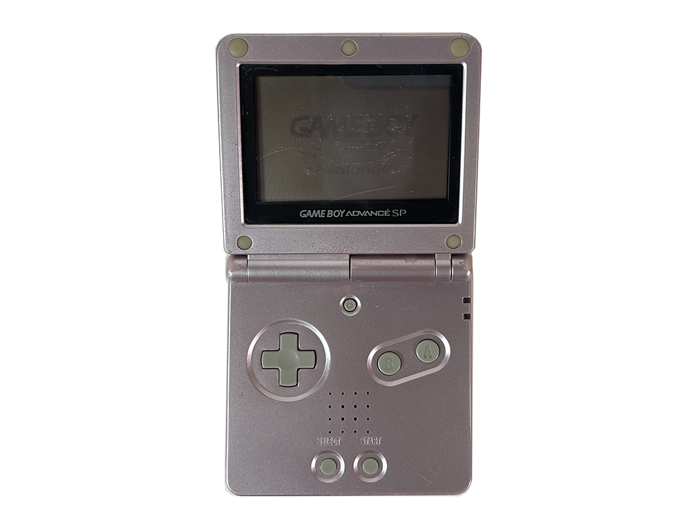 Nintendo Gameboy Advance SP AGS-001 Pink ASG 10225655(Worn out screen)