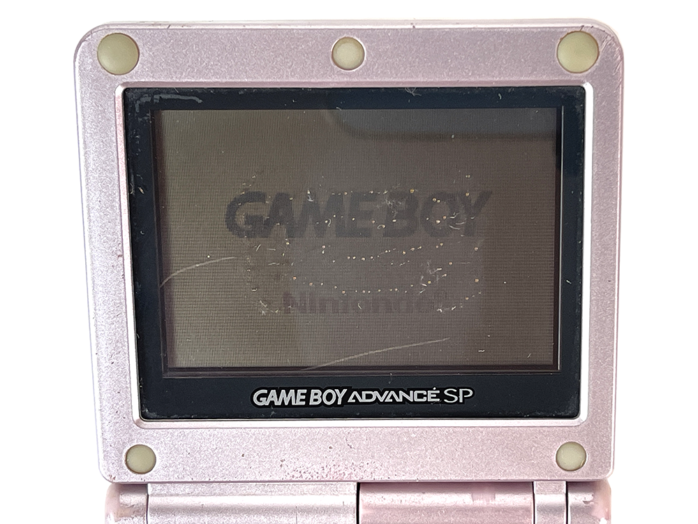 Nintendo Gameboy Advance SP AGS-001 Pink ASG 10225655(Worn out screen)