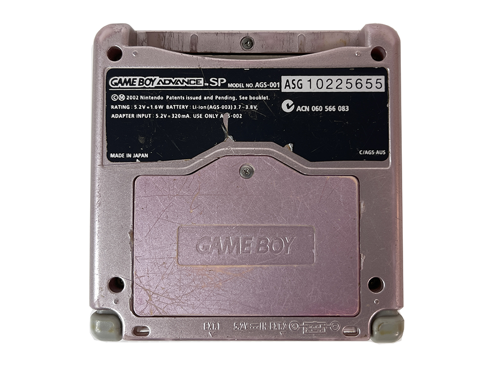 Nintendo Gameboy Advance SP AGS-001 Pink ASG 10225655(Worn out screen)