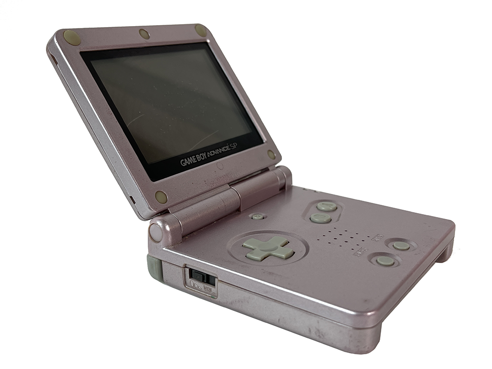 Nintendo Gameboy Advance SP AGS-001 Pink ASG 10225655(Worn out screen)