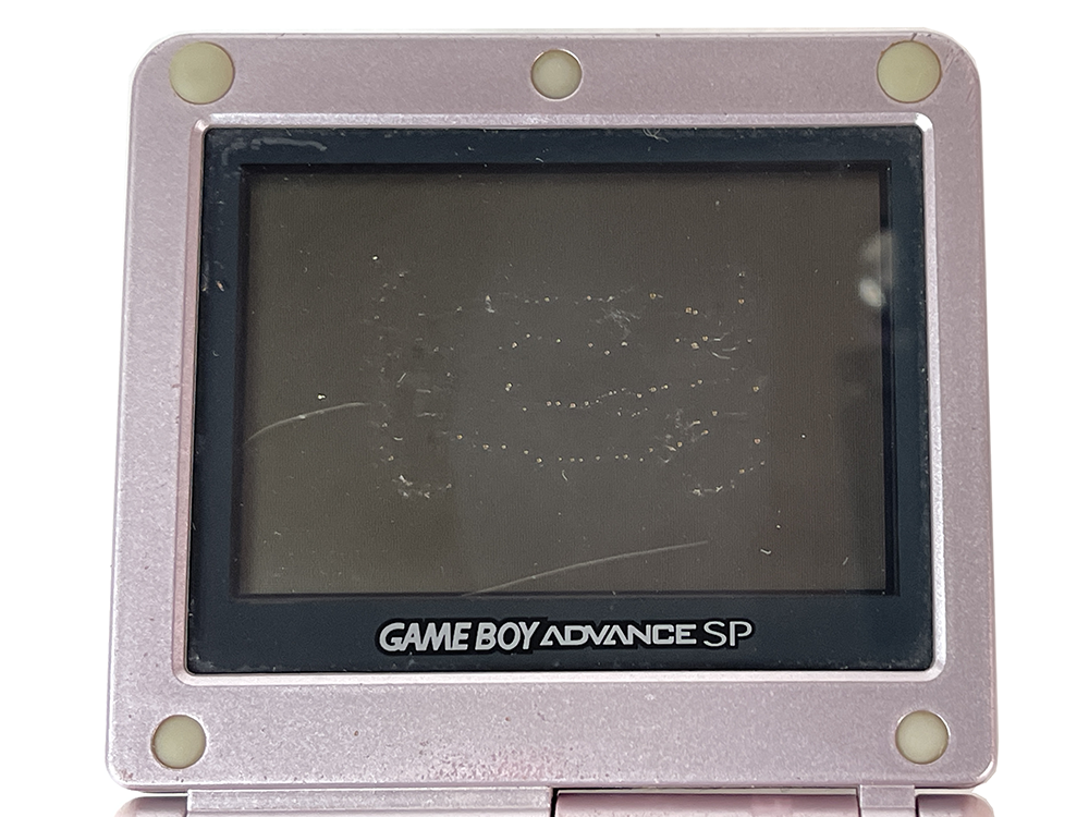 Nintendo Gameboy Advance SP AGS-001 Pink ASG 10225655(Worn out screen)