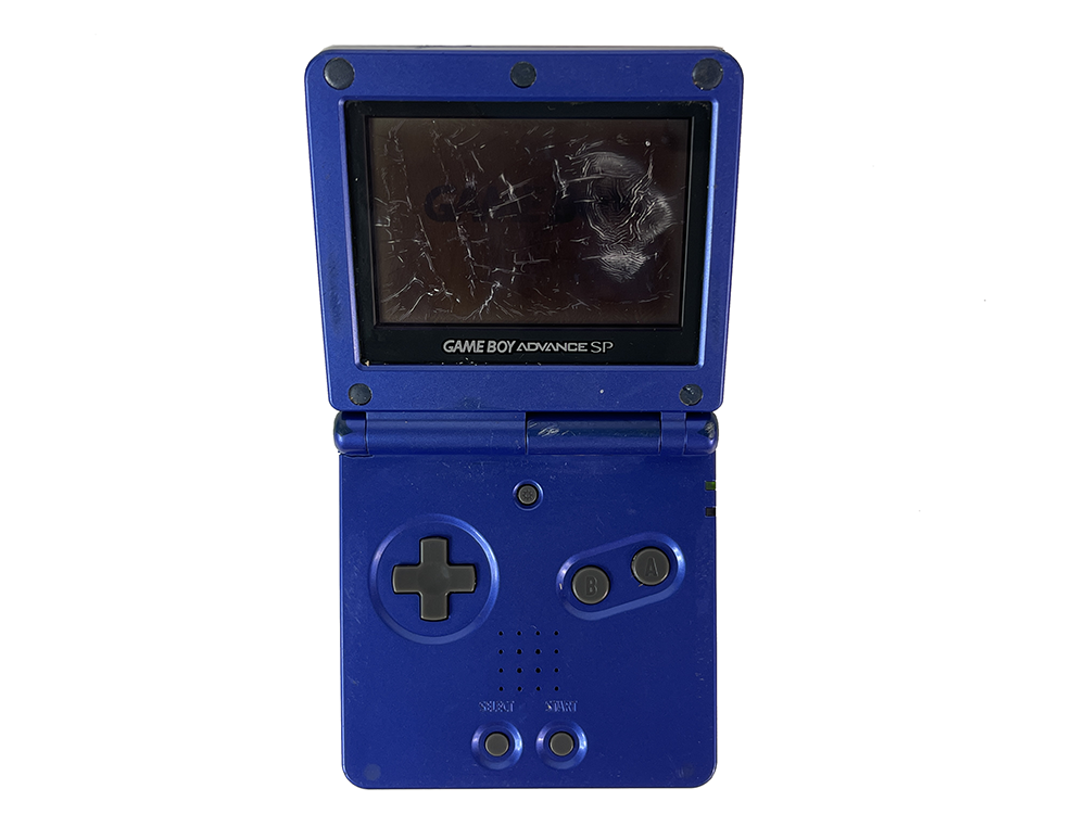 Nintendo Gameboy Advance SP AGS-001 Blue XJH10393439 (Worn out screen)