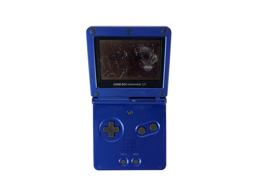 Nintendo Gameboy Advance SP AGS-001 Blue XJH10393439 (Worn out screen)