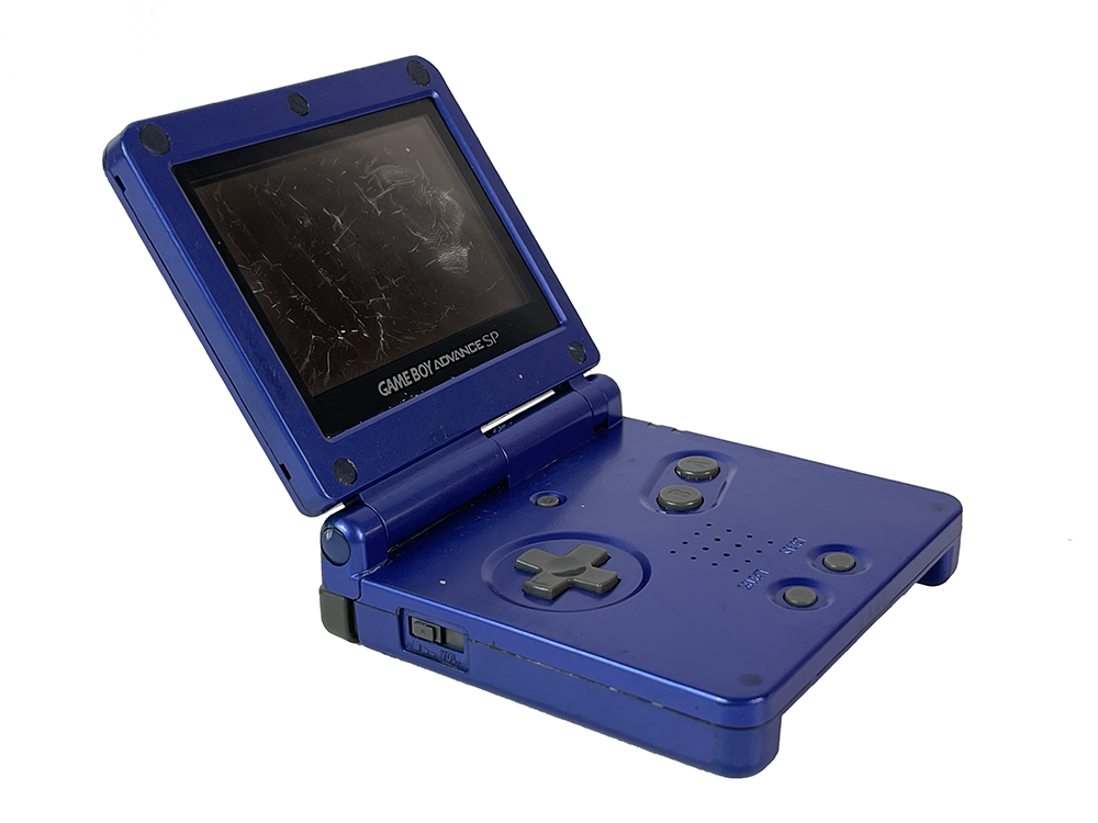 Nintendo Gameboy Advance SP AGS-001 Blue XJH10393439 (Worn out screen)