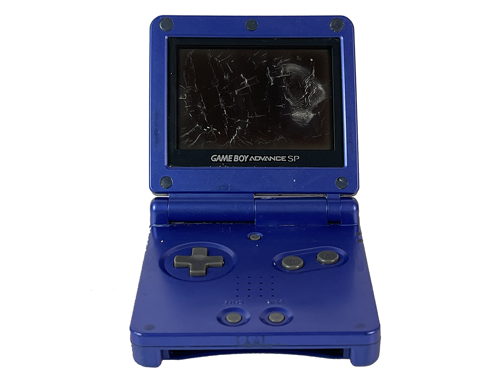 Nintendo Gameboy Advance SP AGS-001 Blue XJH10393439 (Worn out screen)