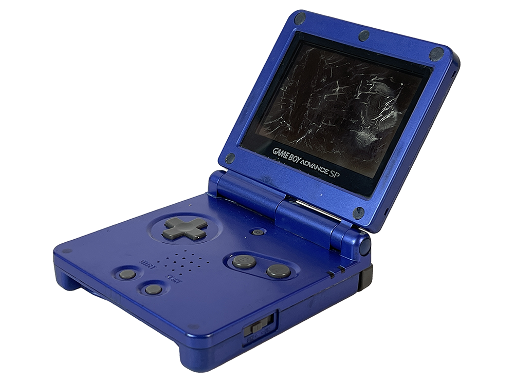 Nintendo Gameboy Advance SP AGS-001 Blue XJH10393439 (Worn out screen)