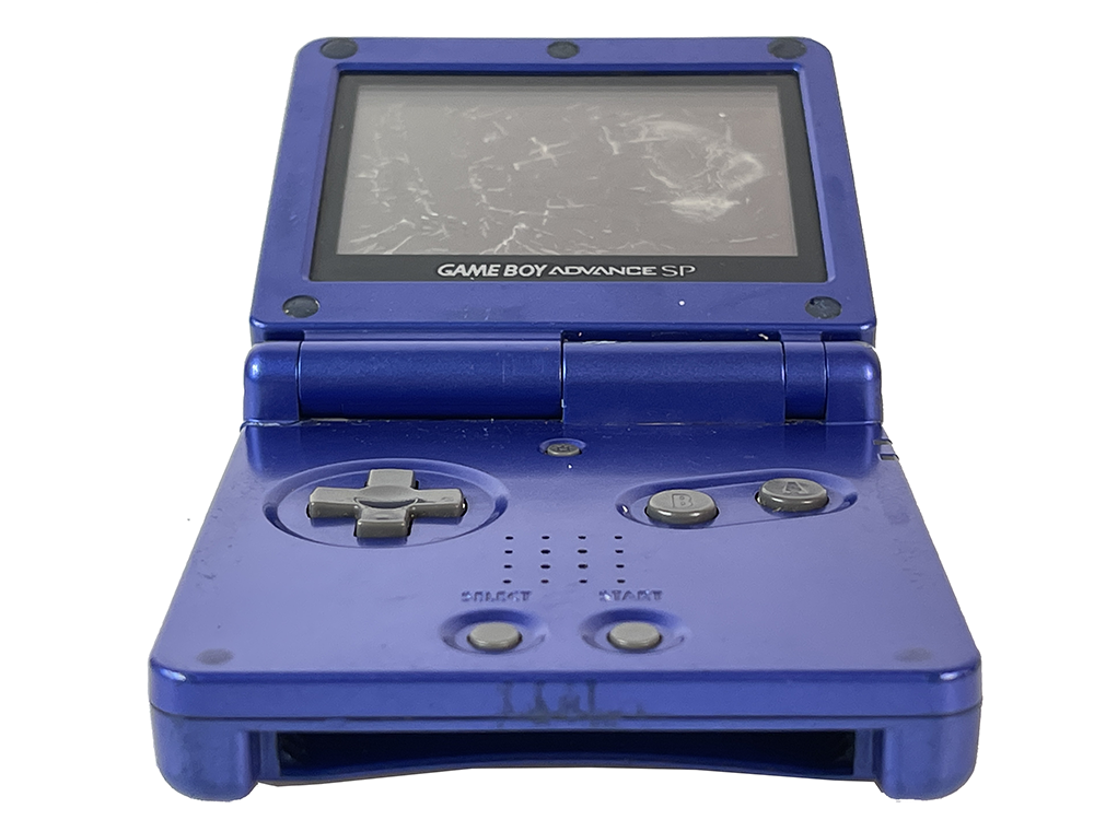 Nintendo Gameboy Advance SP AGS-001 Blue XJH10393439 (Worn out screen)