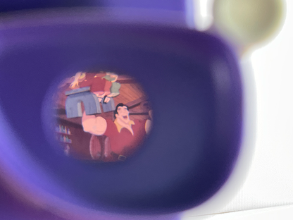 1980 TYCO VIEW MASTER 3D (Purple) w/ GASTON the Villain Reel