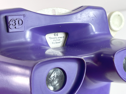 1980 TYCO VIEW MASTER 3D (Purple) w/ GASTON the Villain Reel
