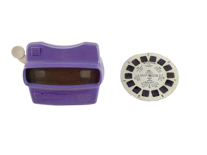 1980 TYCO VIEW MASTER 3D (Purple) w/ GASTON the Villain Reel