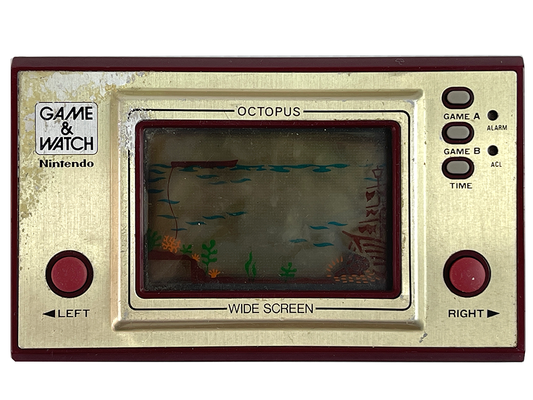 (FOR PARTS) 1981 Nintendo Game and Watch OCTOPUS OC-22