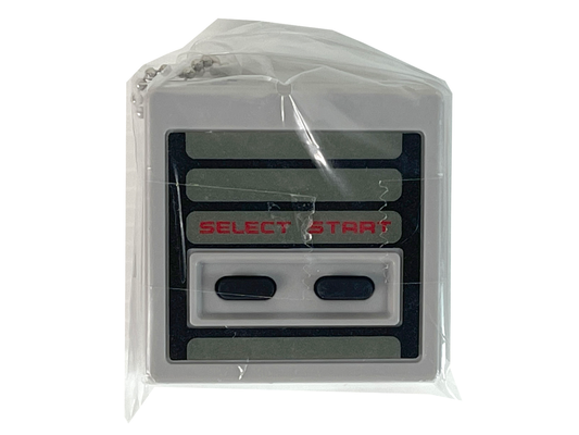 (NEW) Nintendo World Gacha Gashapon NES Controller "Select & Start" Button Keychain