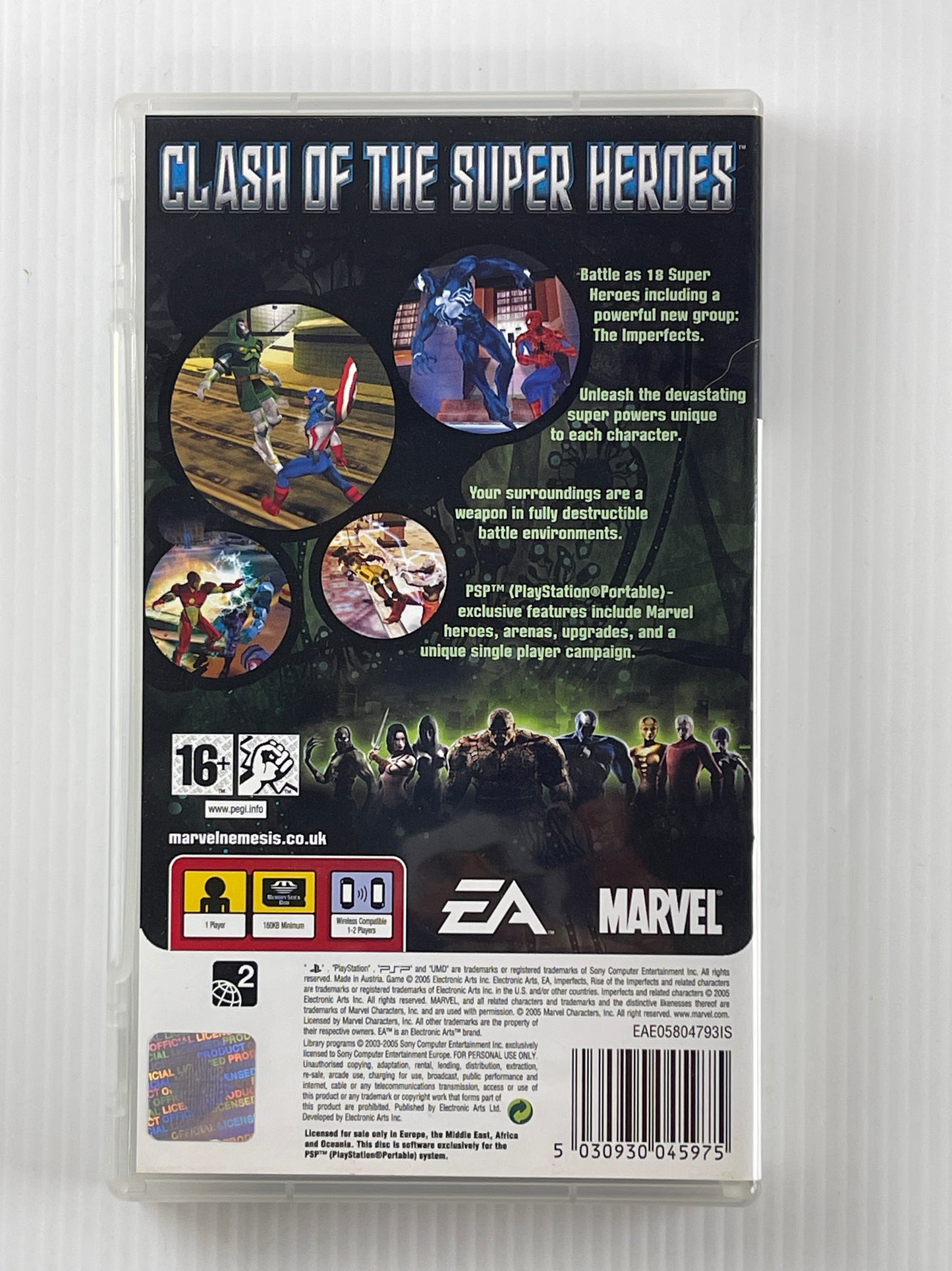 PSP Marvel Nemesis: Rise of the Imperfects (EU Ver)